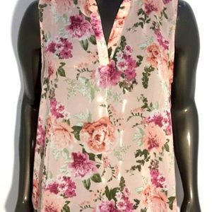 NO BOUNDARIES Women’s Floral Sleeveless Top size M